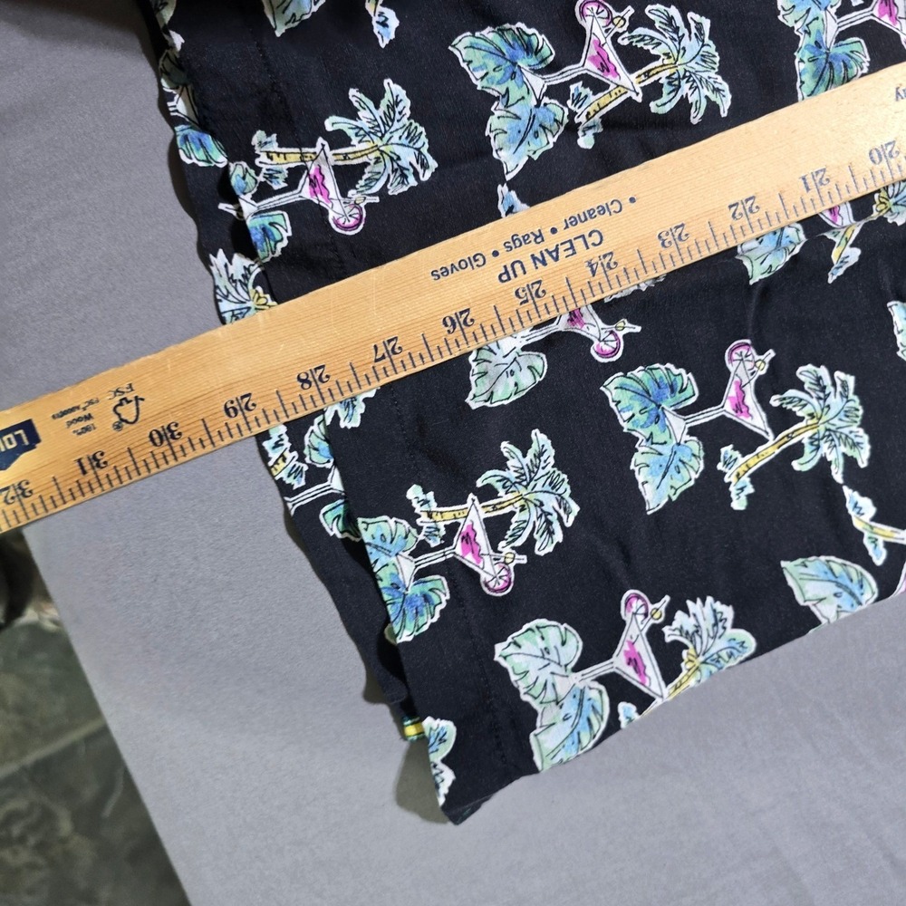 Tommy Bahama Men's Black Cocktail Palm Tree Short Sleeve Button Up Shirt Large - Picture 6 of 8